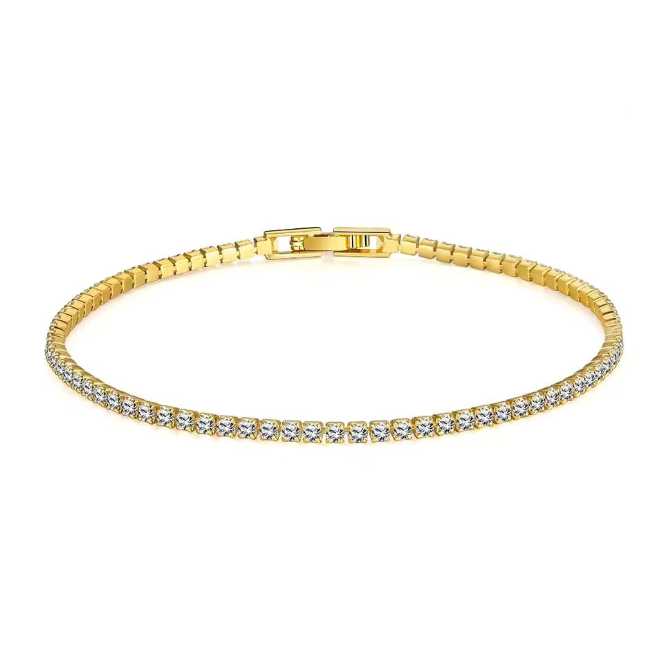 Gold Tennis Armband