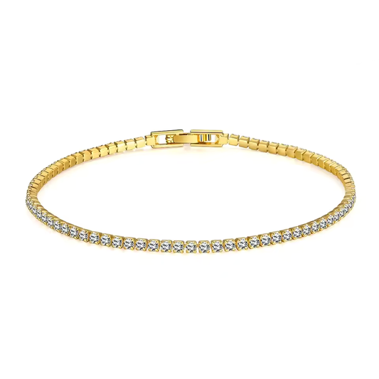 Gold Tennis Armband